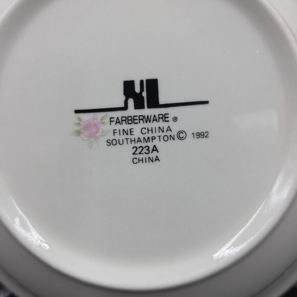 Farberware Southampton Round Serving Vegetable Bowl 9" Fine China 223A - Picture 7 of 7